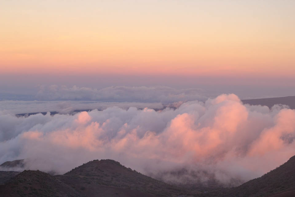 Pink Clouds over Mauna Kea