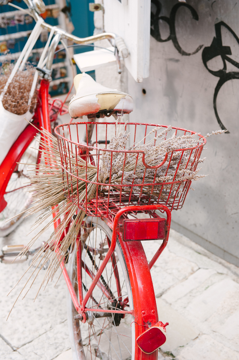 Red Bicycle in Croatia