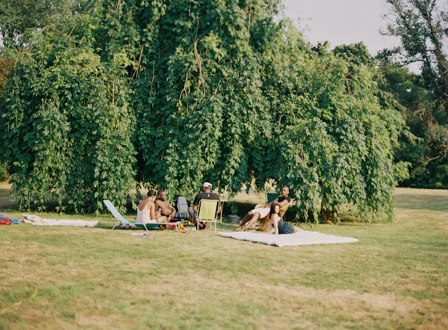 Relaxing on the Lawn in Norfolk England