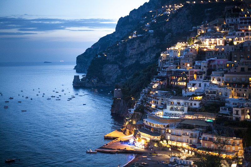 The Amalfi Coast at Night