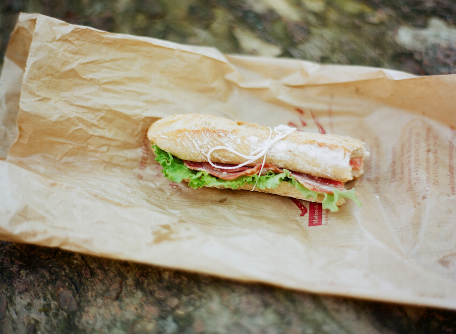 Baguette Sandwich in Annecy France