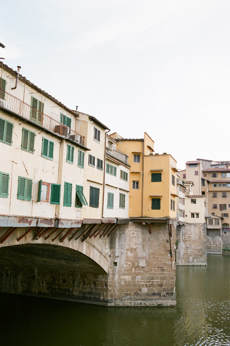 Bridge and Apartments in Florence Italy