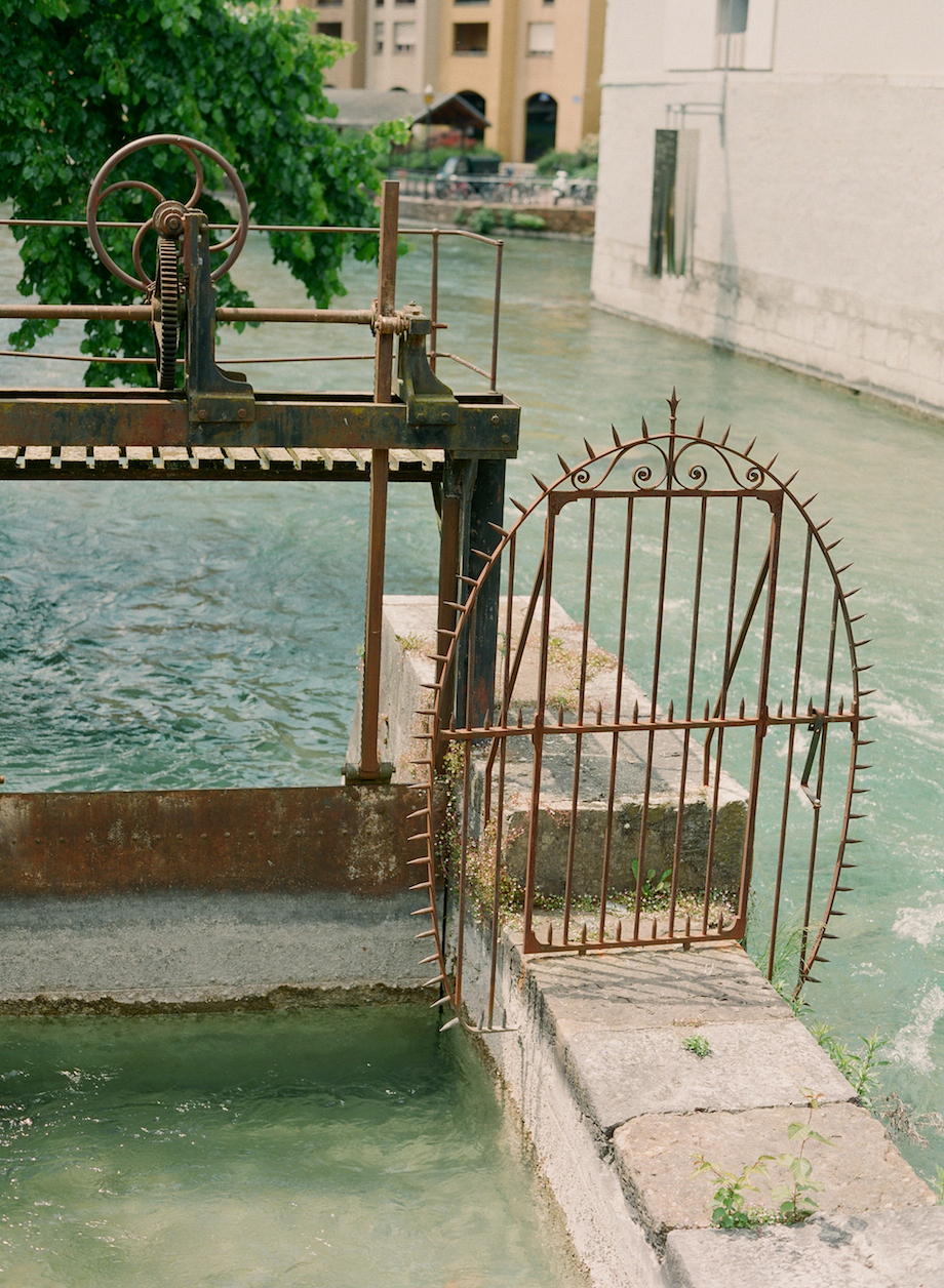 Canal Dam in Annecy France