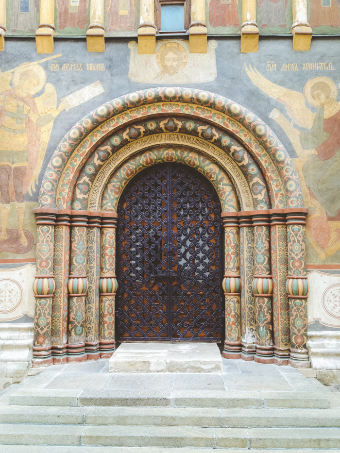 Doors at the Cathedral of the Dormition in the Moscow