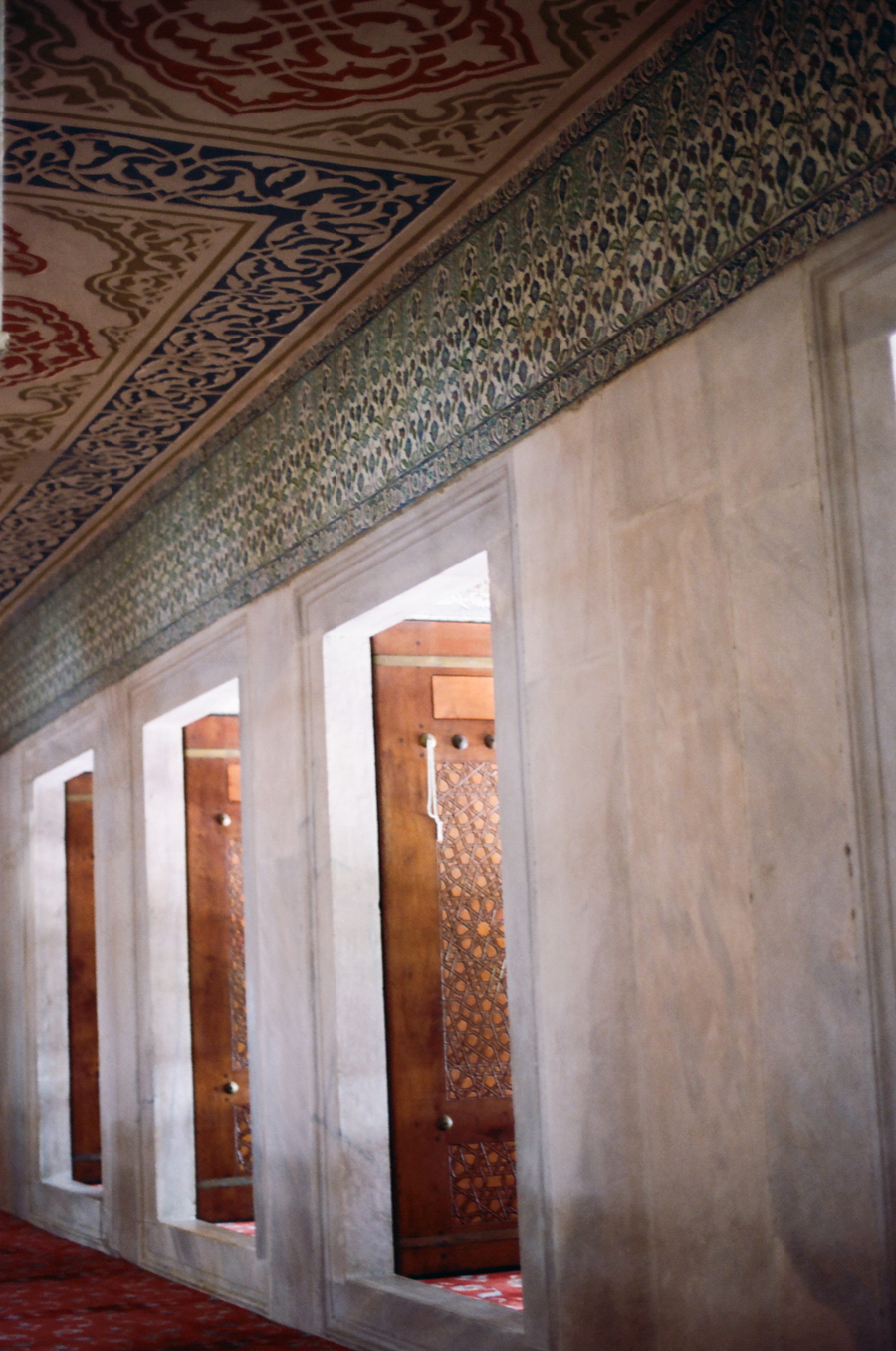 Interior Details at the Istanbul Blue Mosque