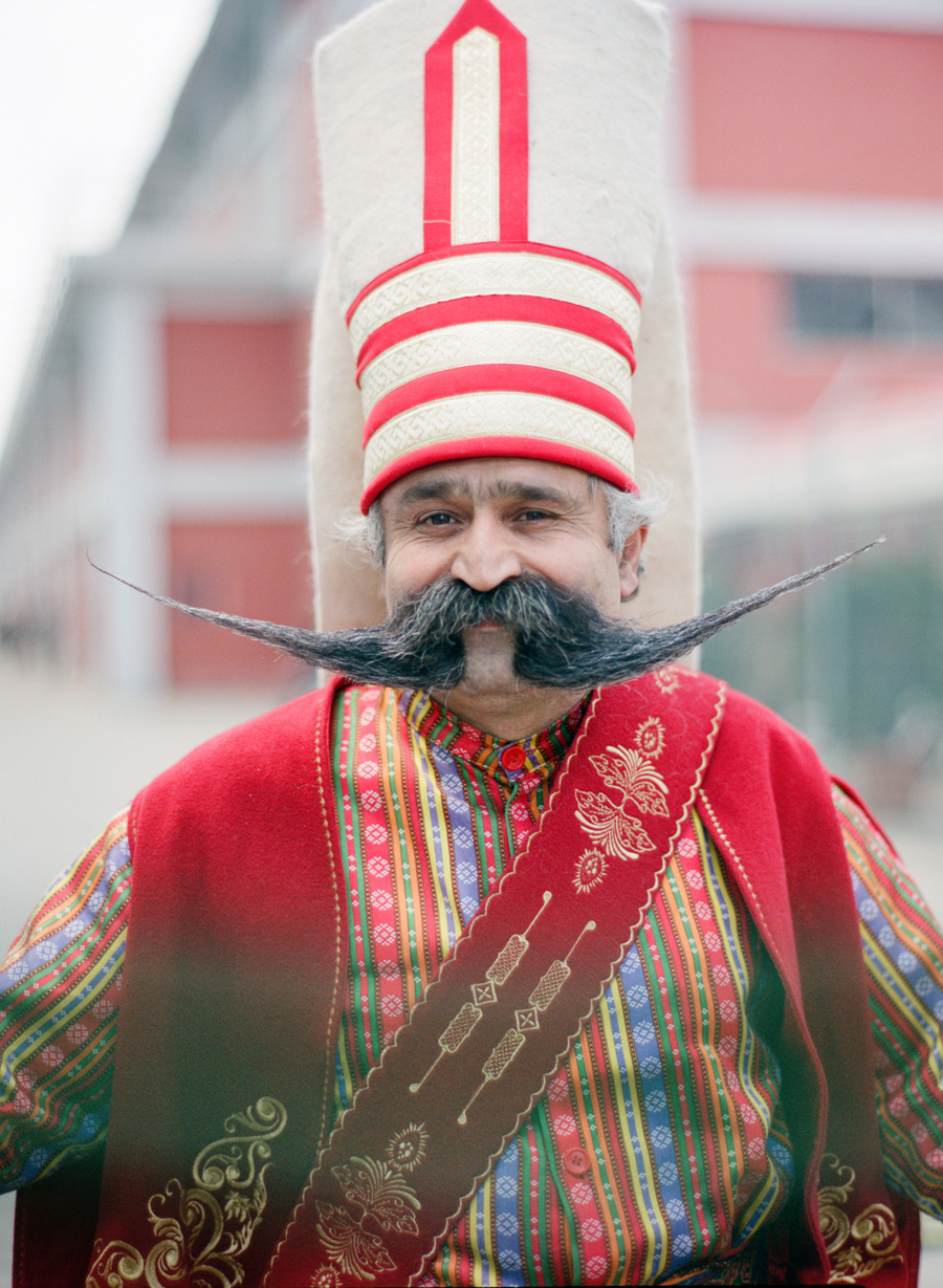 Man in Traditional Turkish Attire in Istanbul