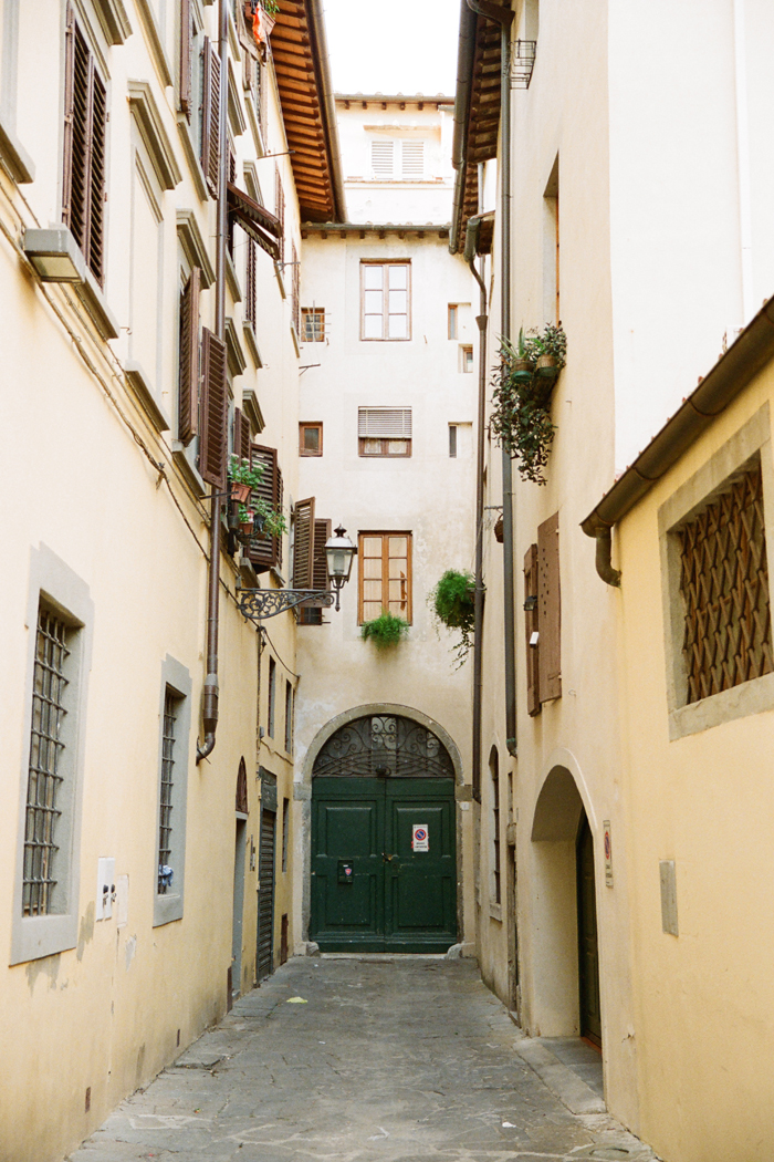 Narrow Alley in Florence Italy