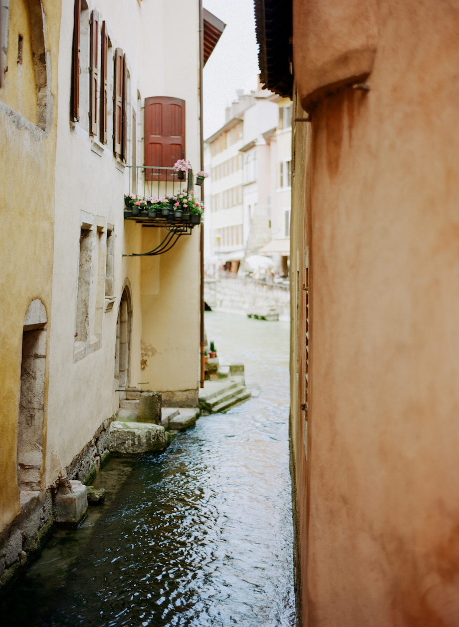 Narrow Canal Alley in Annecy France