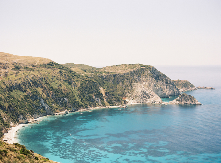 Oceanside Cliffs in Kefalonia Greece