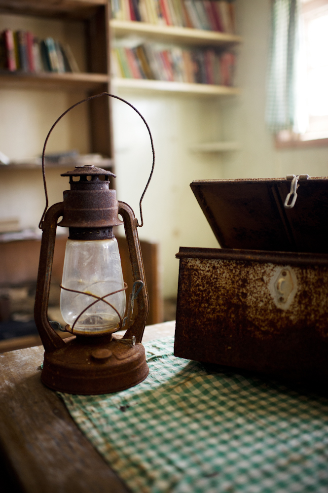 Rusted Lantern in Antarctica