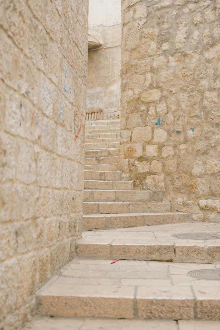 Stone Walls and Steps in Jerusalem