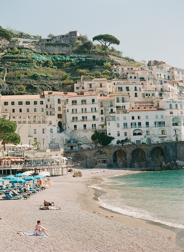 Sunbathing in Amalfi