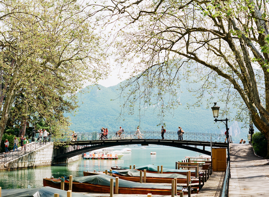 Tree Lined Canal of Annecy France
