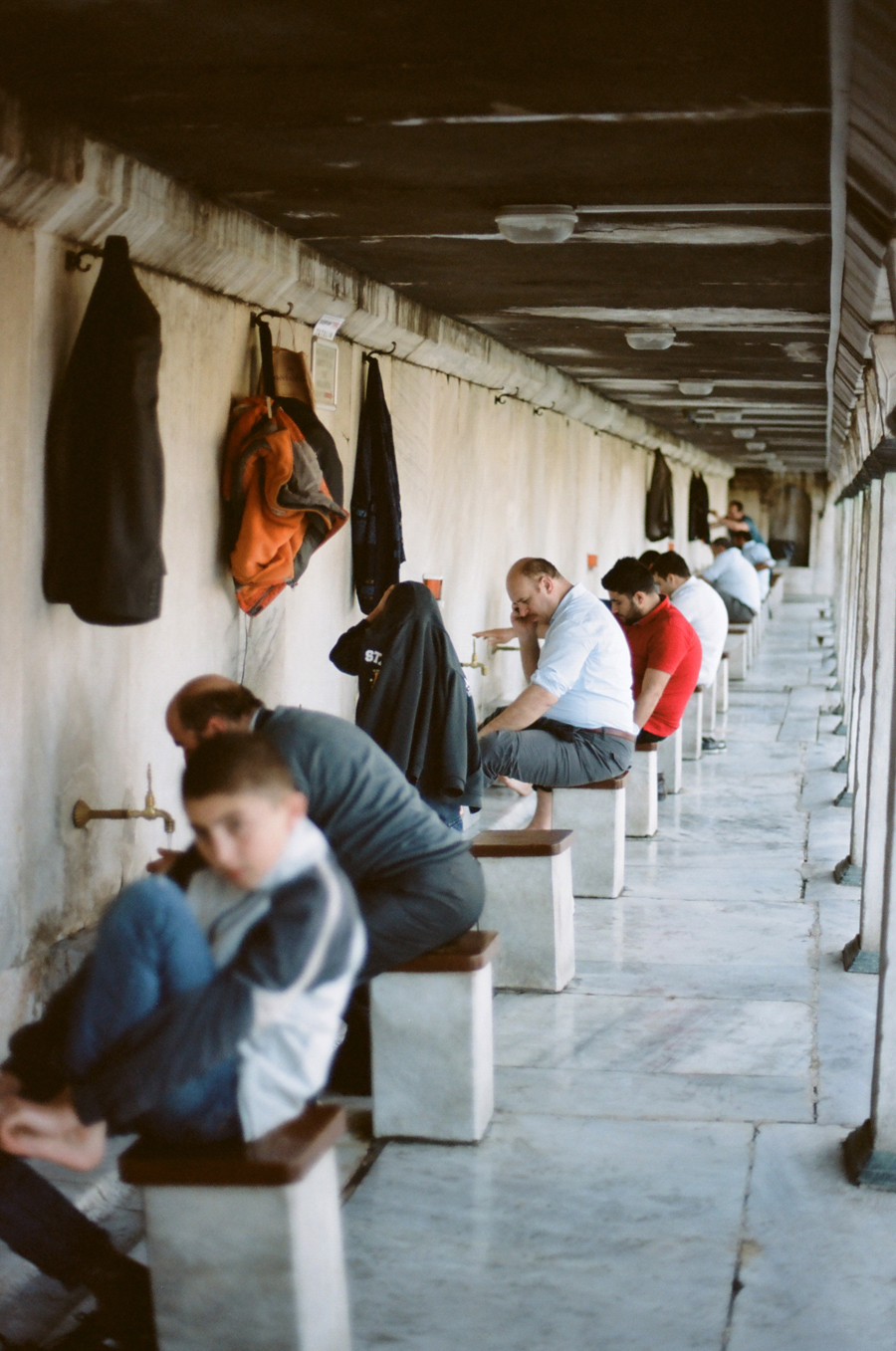 Washing Feet at the Istanbul Blue Mosque