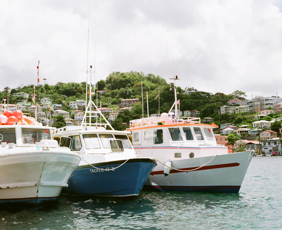 Boats at The Carenage in St George Grenada