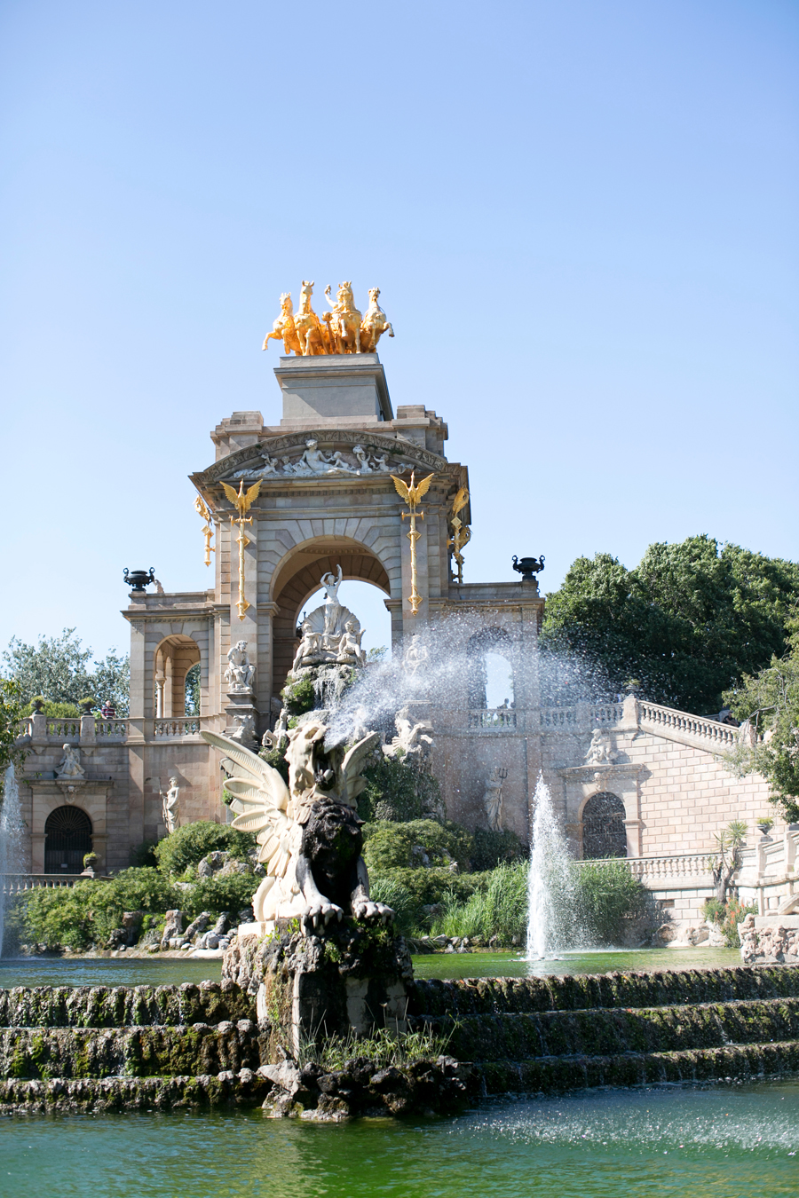 Cascada Fountain at Parc de la Ciutadella in Barcelona