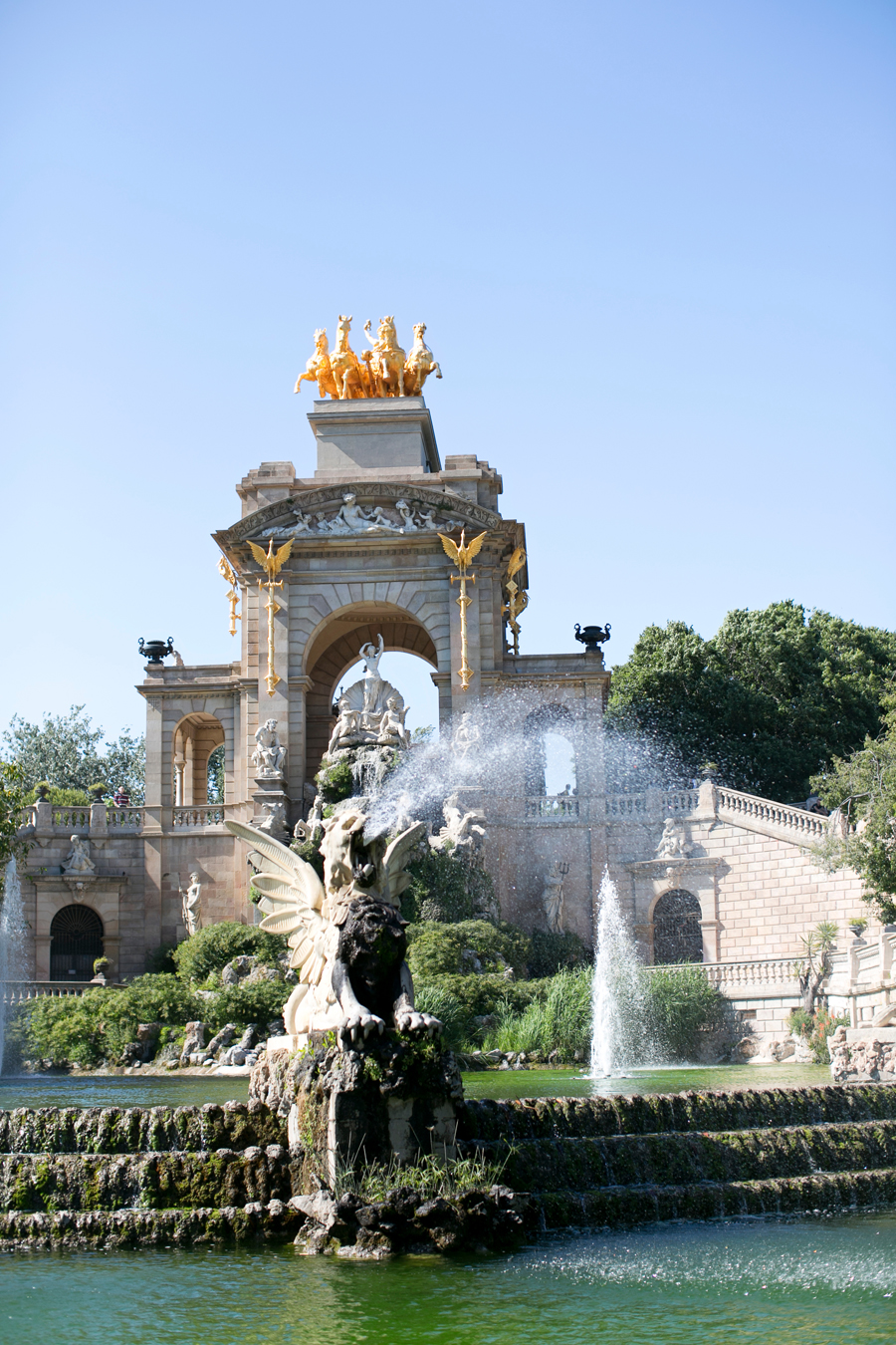 Cascada Fountain at Parc de la Ciutadella in Barcelona Cascada Fountain at Parc de la Ciutadella in Barcelona