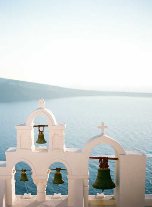 Chapel Bells and the Sea in Santorini