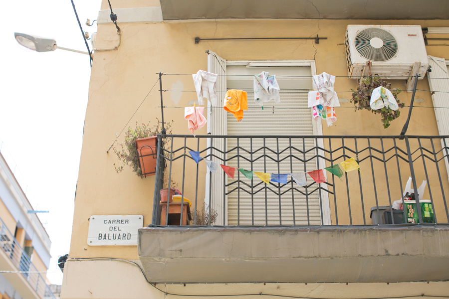 Drying Laundry in Barcelona Spain Entouriste