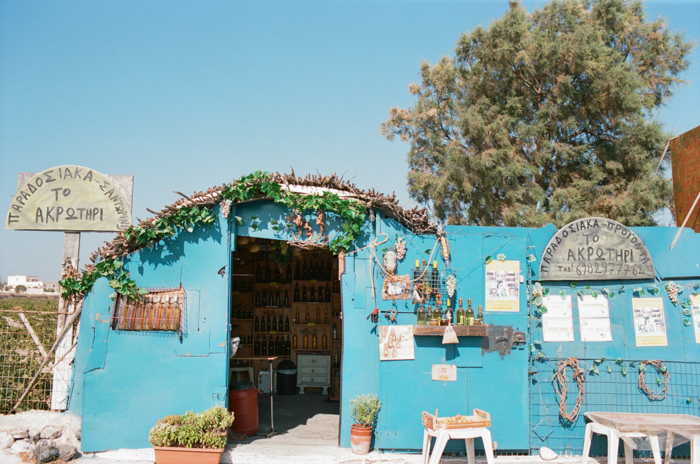 Local Shop in Red Beach Santorini