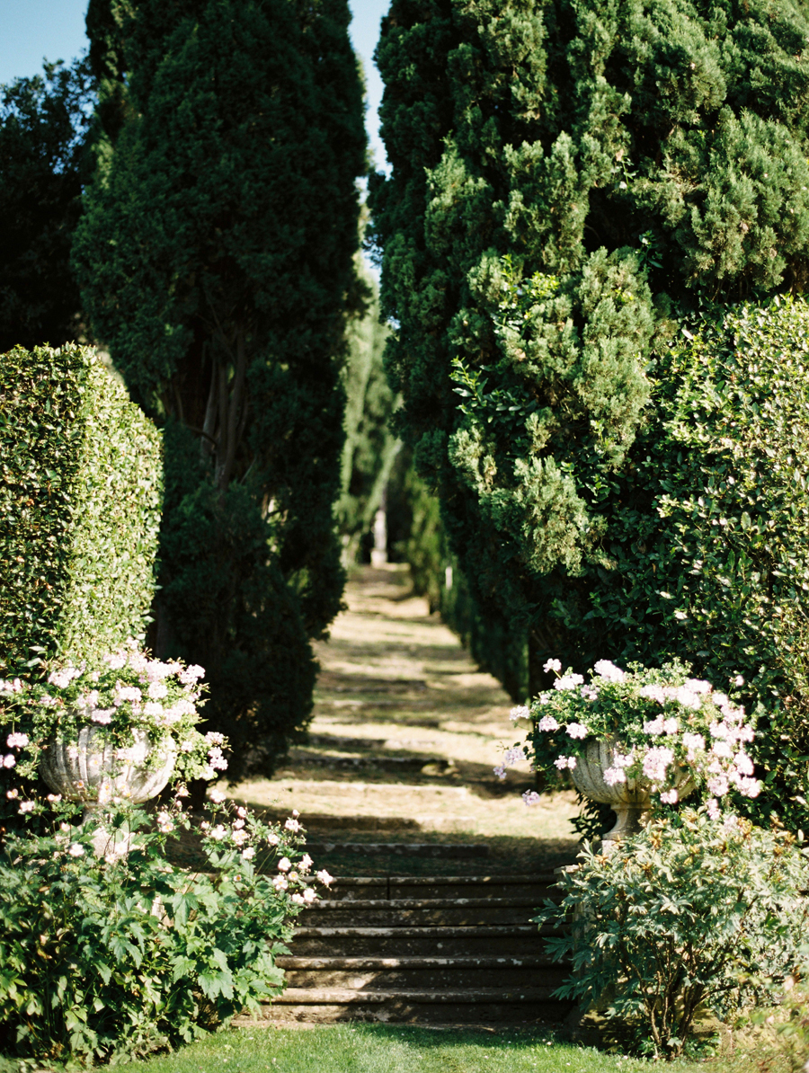 Lush Gardens at La Foce Tuscany