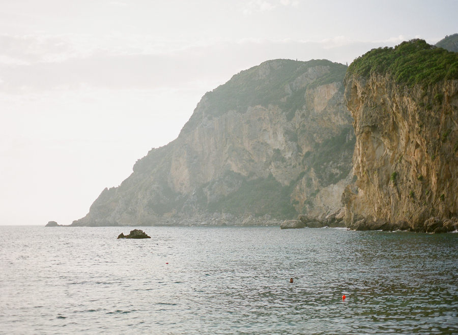 Oceanside Cliffs of Corfu Greece