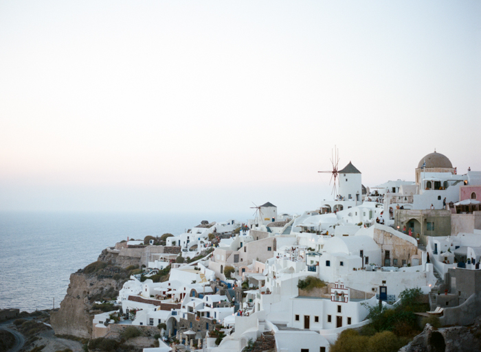 Village of Oia in Santorini Greece