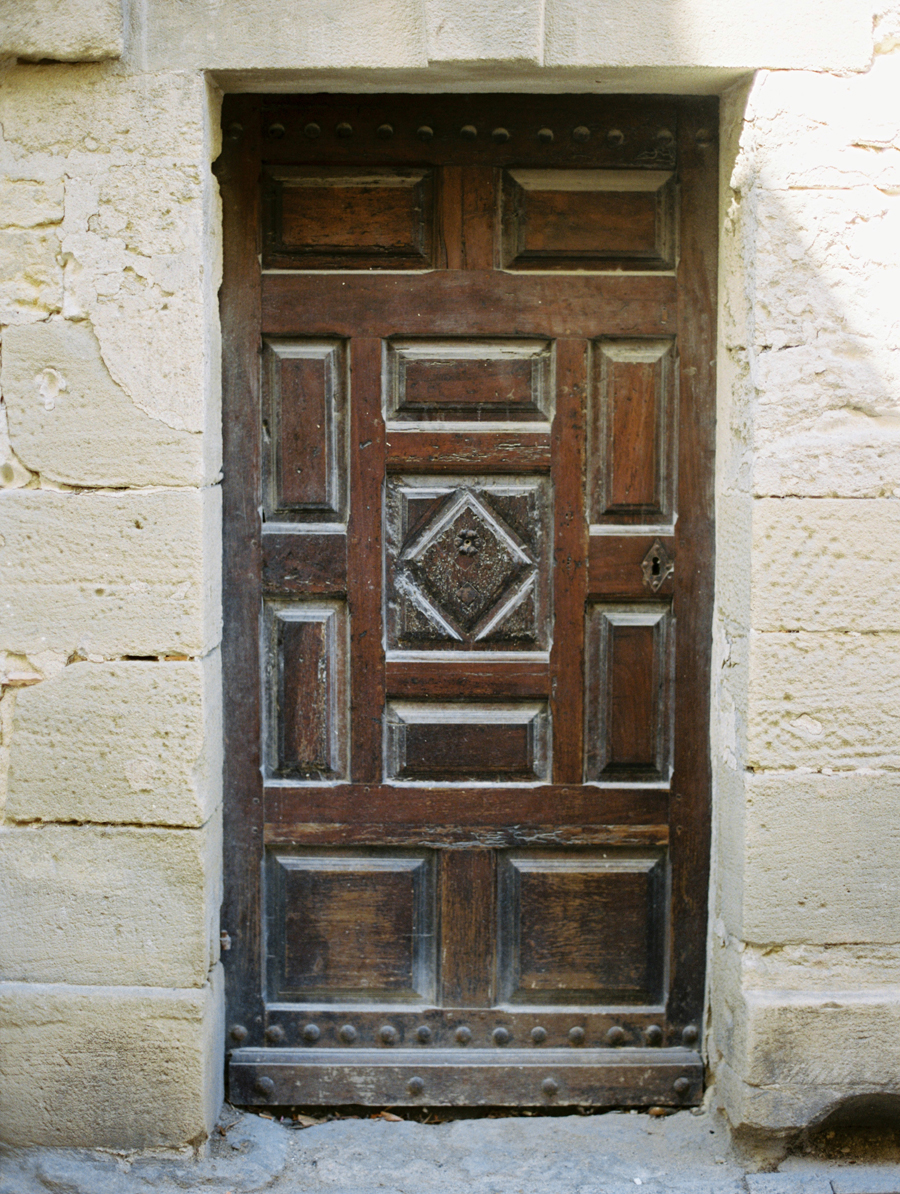 Wood Door in Uzes France Wood Door in Uzes France