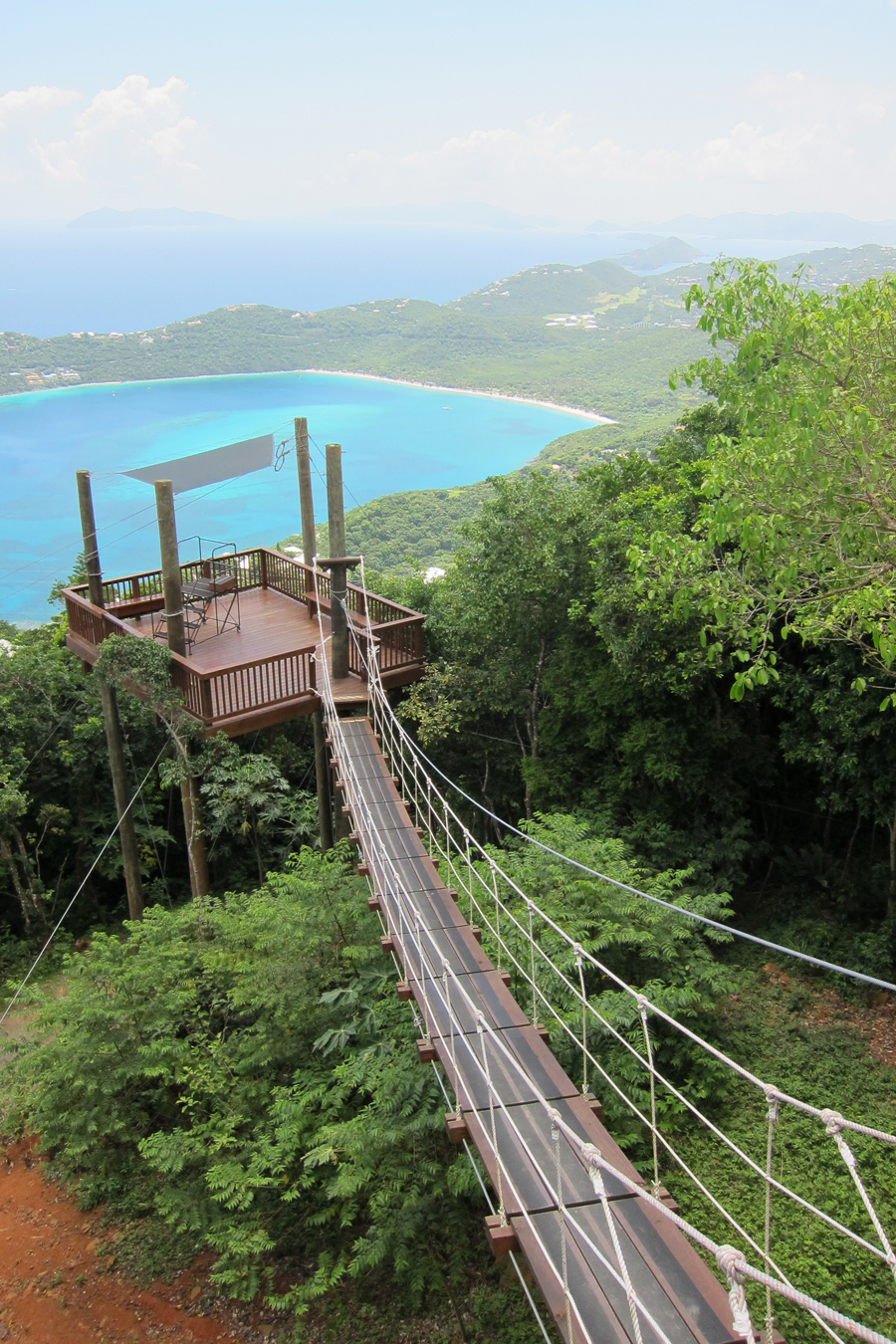 Ziplining in St Thomas