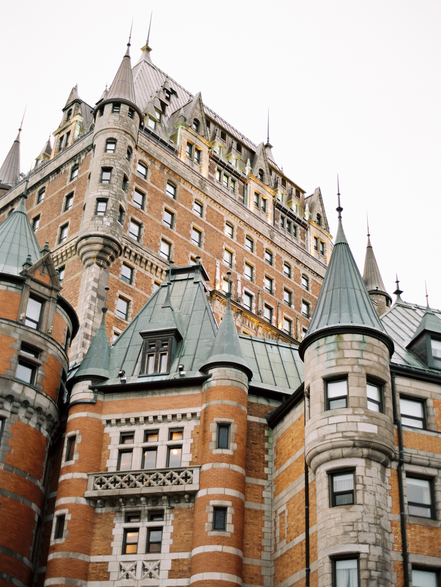 Architecture at Chateau Frontenac in Quebec City