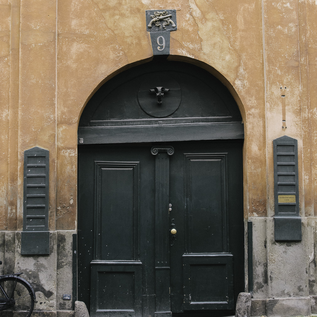 Black Doors and Rusty Exterior in Copenhagen Denmark - Entouriste