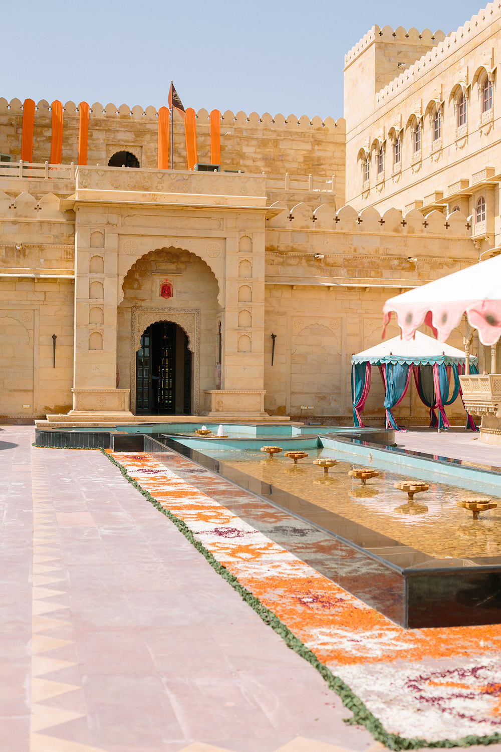 Bright Colors at Suryagarh Palace in India