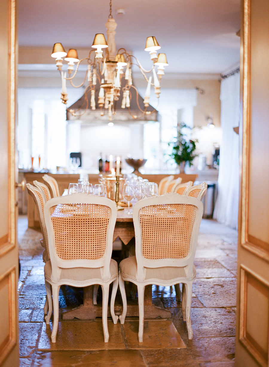 Dining Room Table at the Borgo Santo Pietro