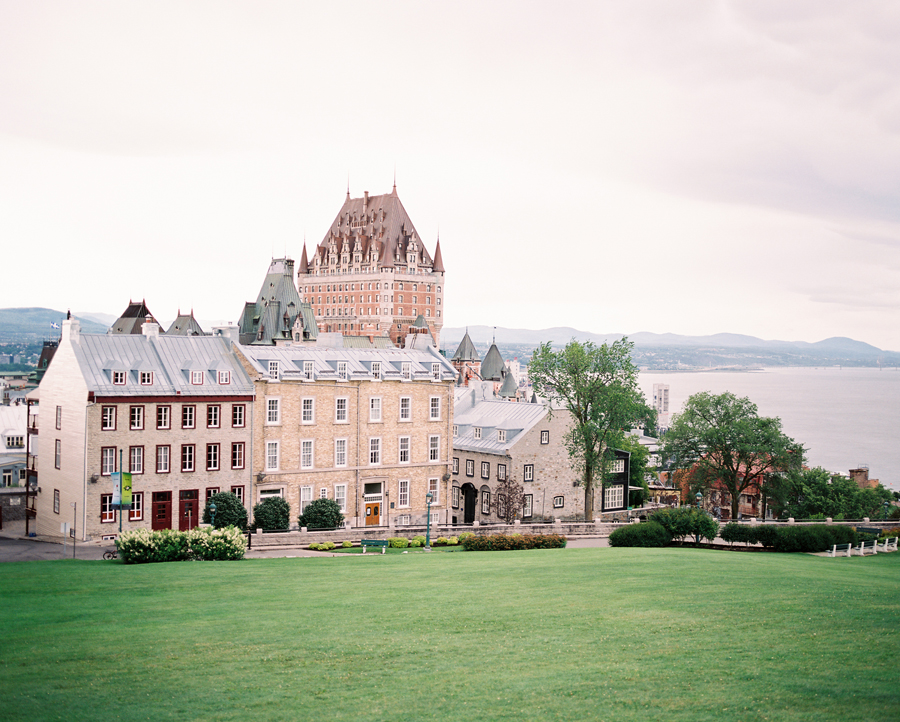 Green Grass at Chateau Frontenac in Quebec City Green Grass at Chateau Frontenac in Quebec City