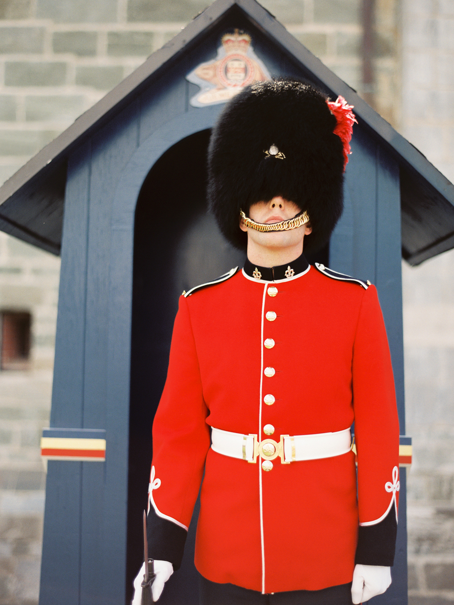Guard at the Citadelle in Quebec City