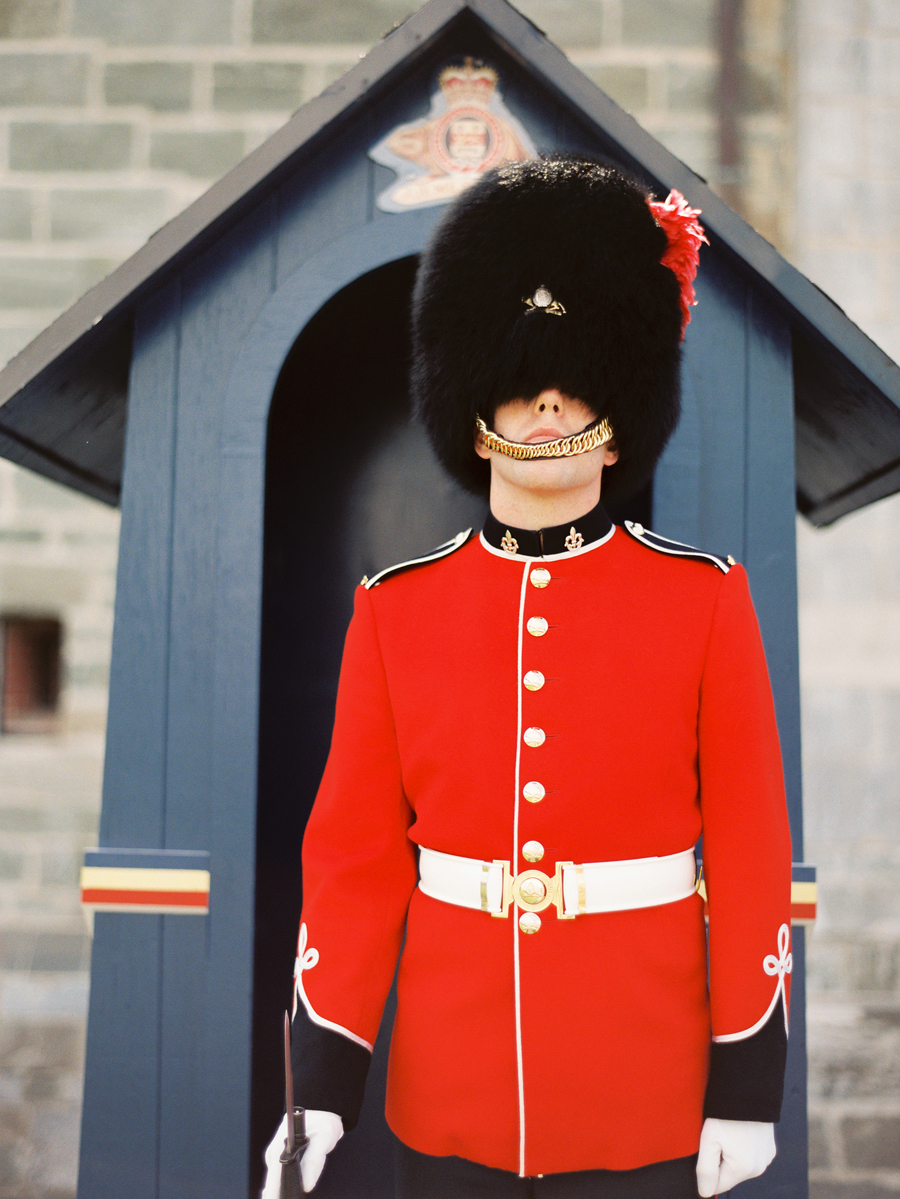 Guard at the Citadelle in Quebec City Guard at the Citadelle in Quebec City