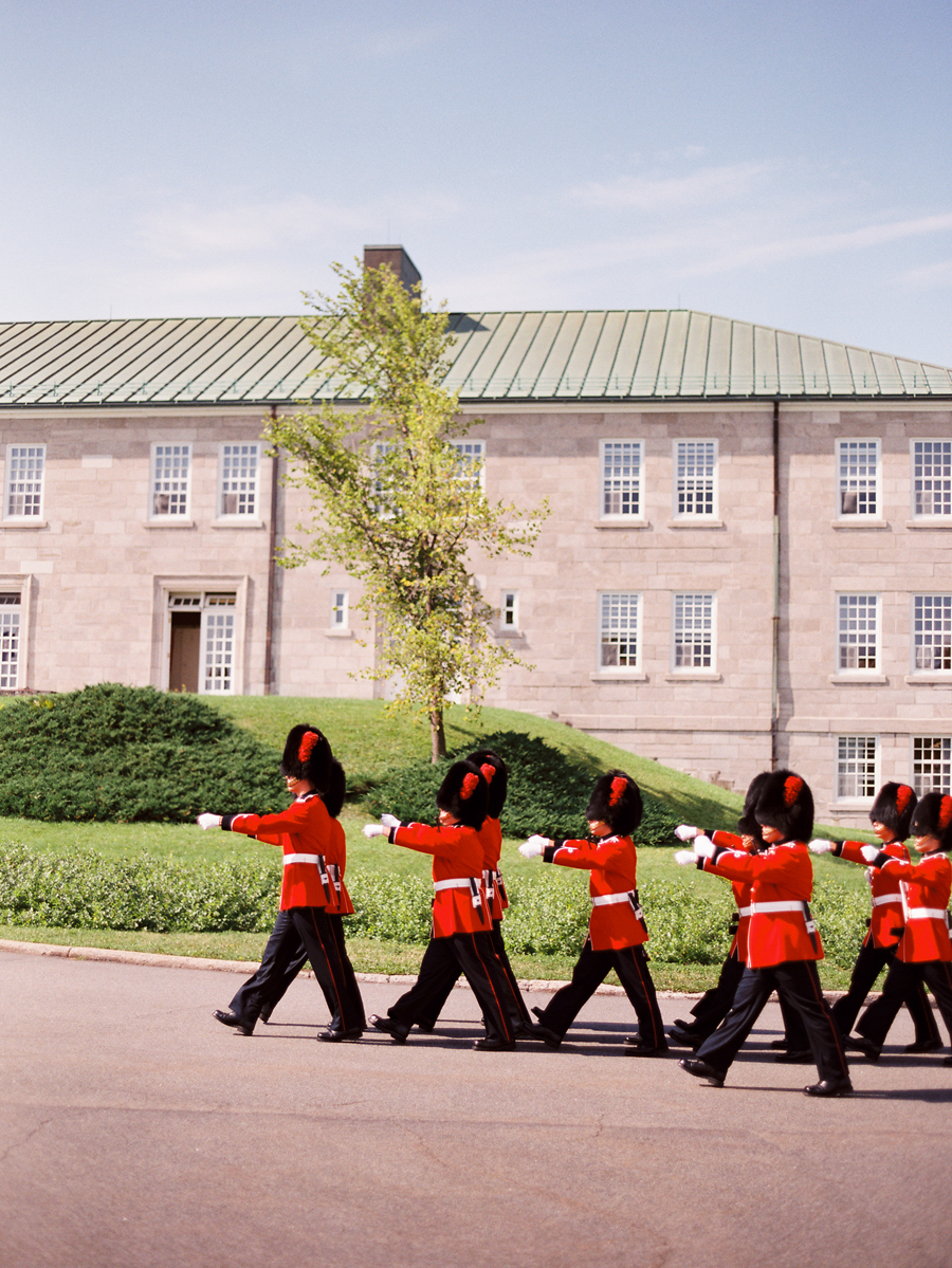 Guards Marching at the Citadelle in Quebec City Guards Marching at the Citadelle in Quebec City