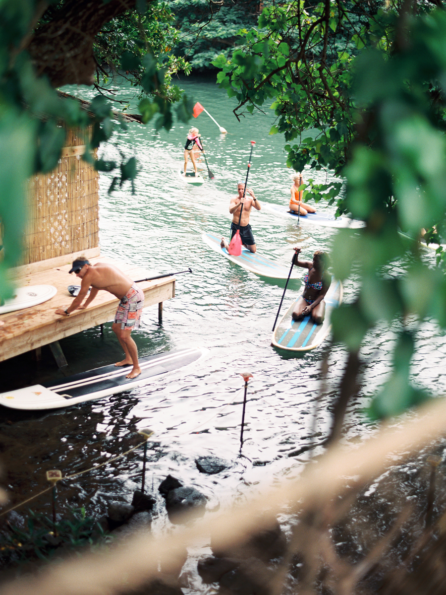 Paddle Boarding on the North Shore of Hawaii