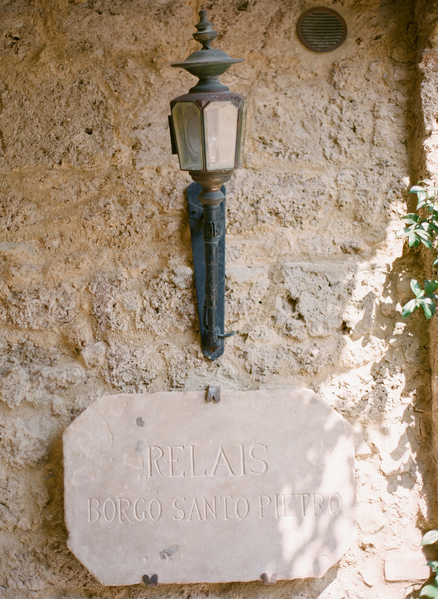 Stone Sign at the Borgo Santo Pietro