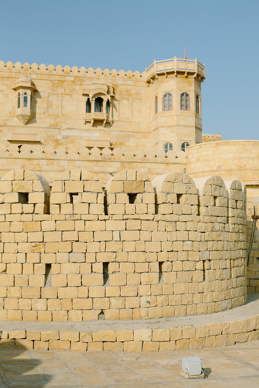 Stone Wall at Jaisalmer Fort in India Entouriste