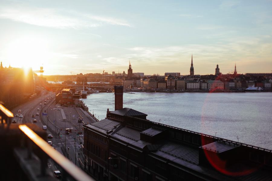 Sunrise in the City of Stockholm Sweden Sunrise in the City of Stockholm Sweden