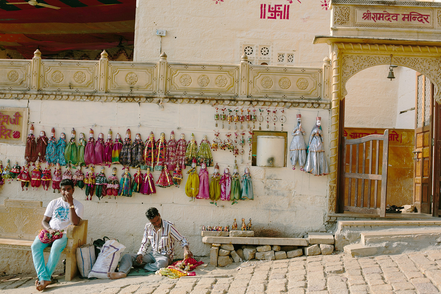 Vendors at Jaisalmer Fort in India