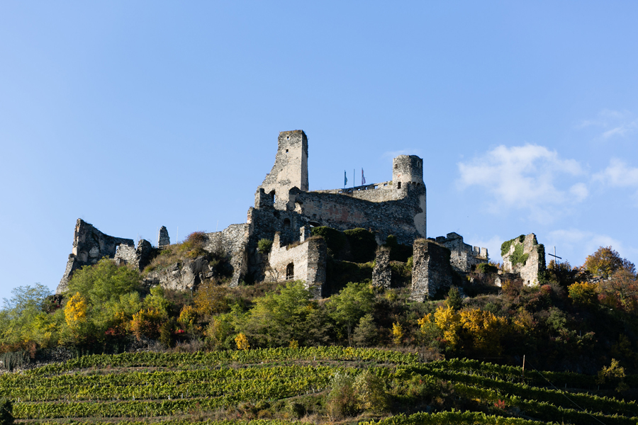 Durnstein Castle in Wachau Valley Austria
