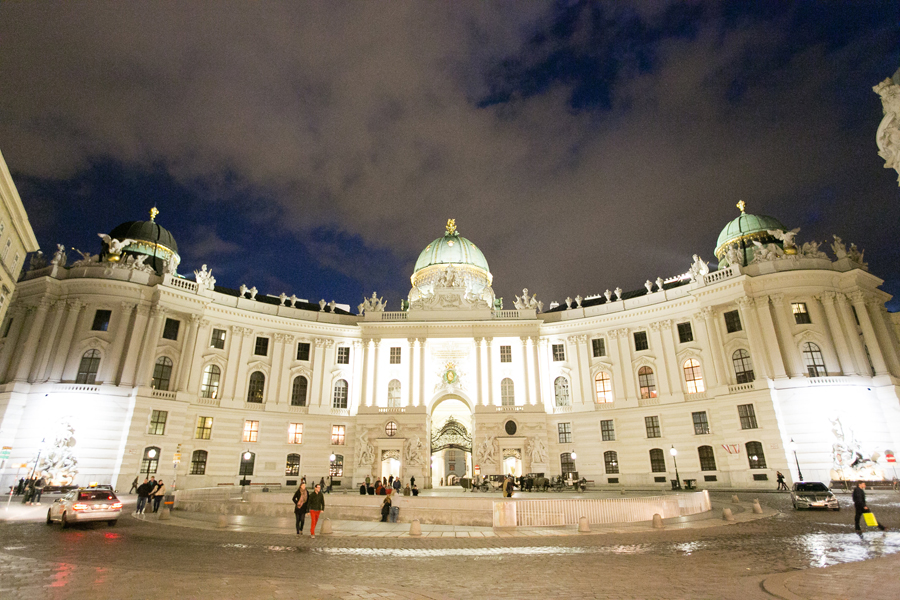 Hofburg Palace of Vienna Austria at Night Hofburg Palace of Vienna Austria at Night