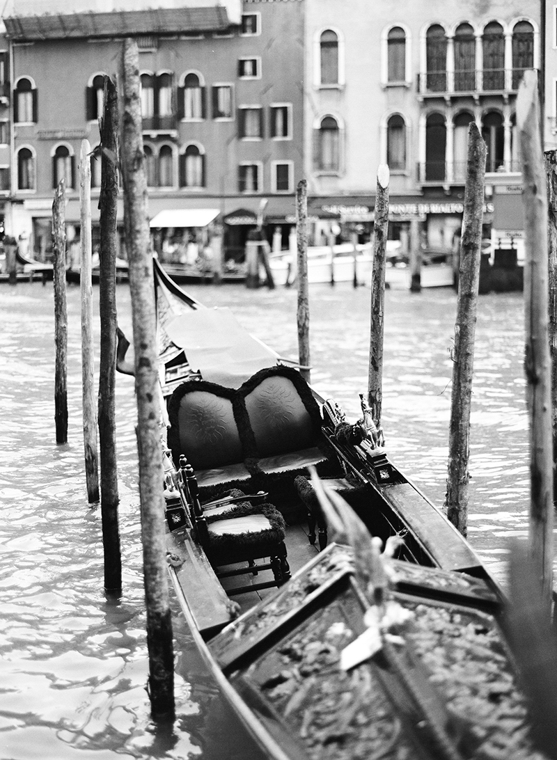 Parked Gondola in Venice Italy