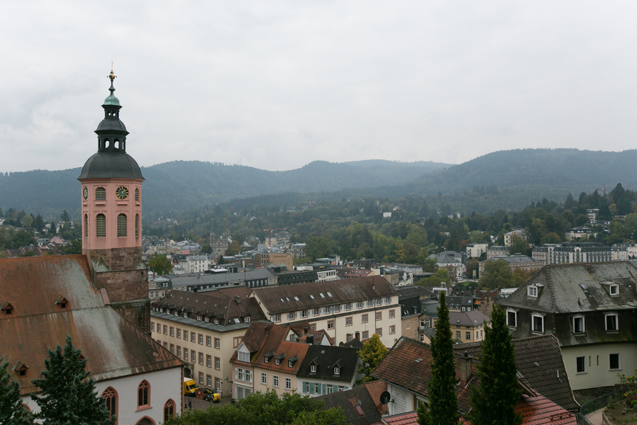 View of Baden Baden Germany from Above