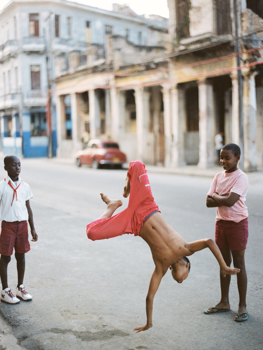 Children Playing in the Streets of Havana