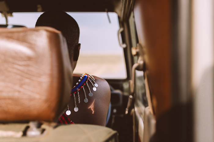 Driving Through the Masai Mara Game Reserve in Kenya