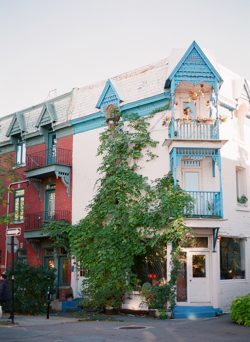 Ecclectic Balconies in Montreal Canada