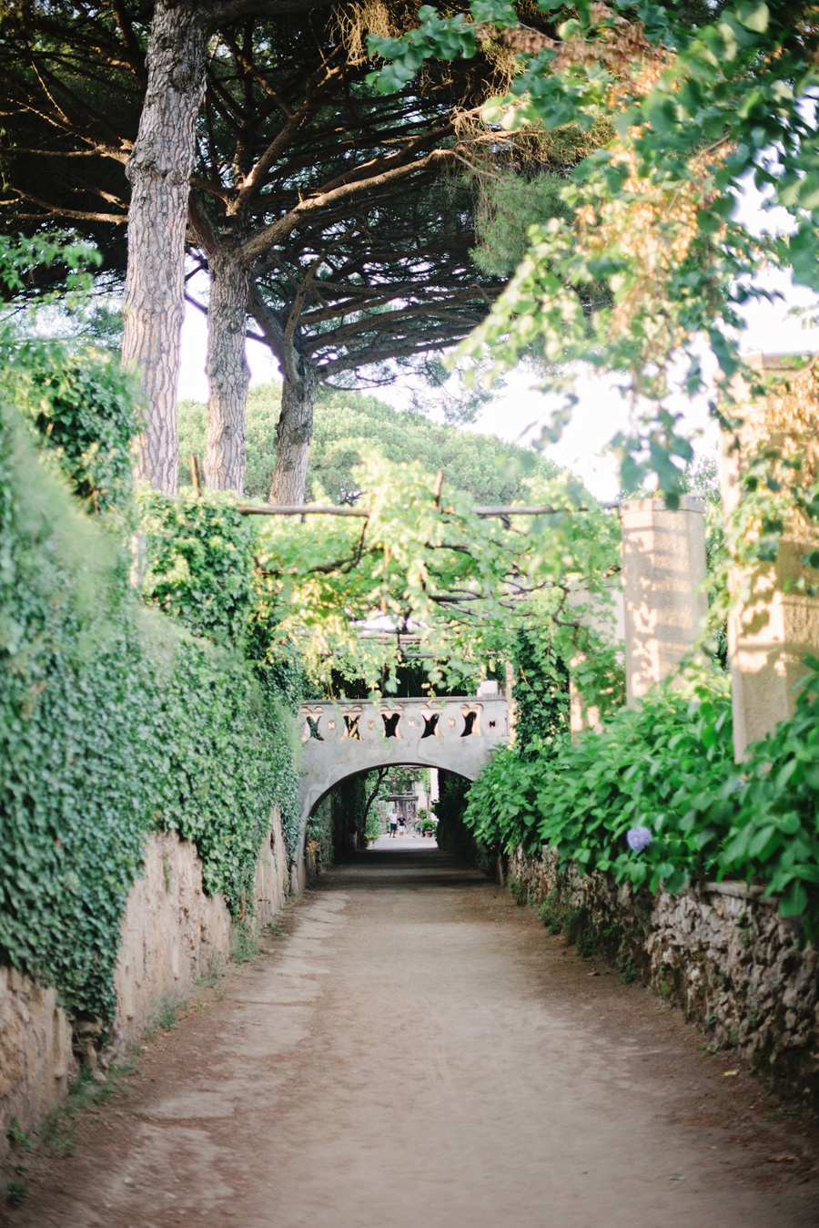 Foot Bridge in Villa Cimbrone in Ravello Italy
